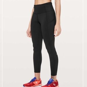 Lululemon Fast & Free 7/8 Tight II Black Size 6 – Like New